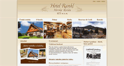 Desktop Screenshot of hotelrankl.cz
