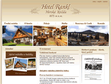 Tablet Screenshot of hotelrankl.cz